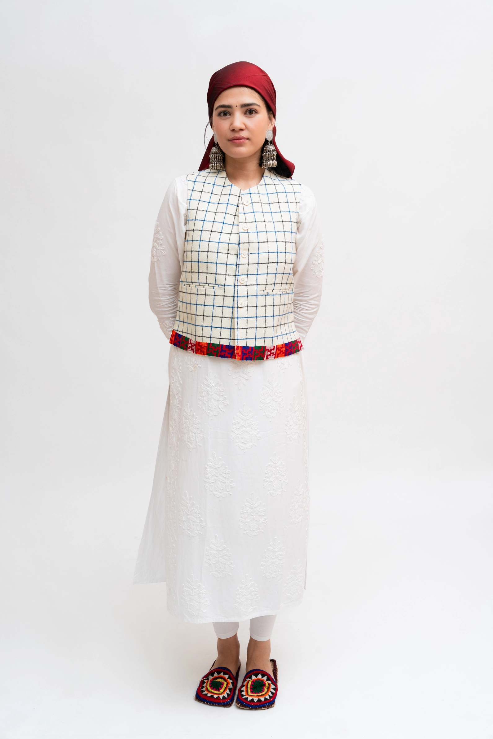 Kullu Border Check Jacket - Image 7