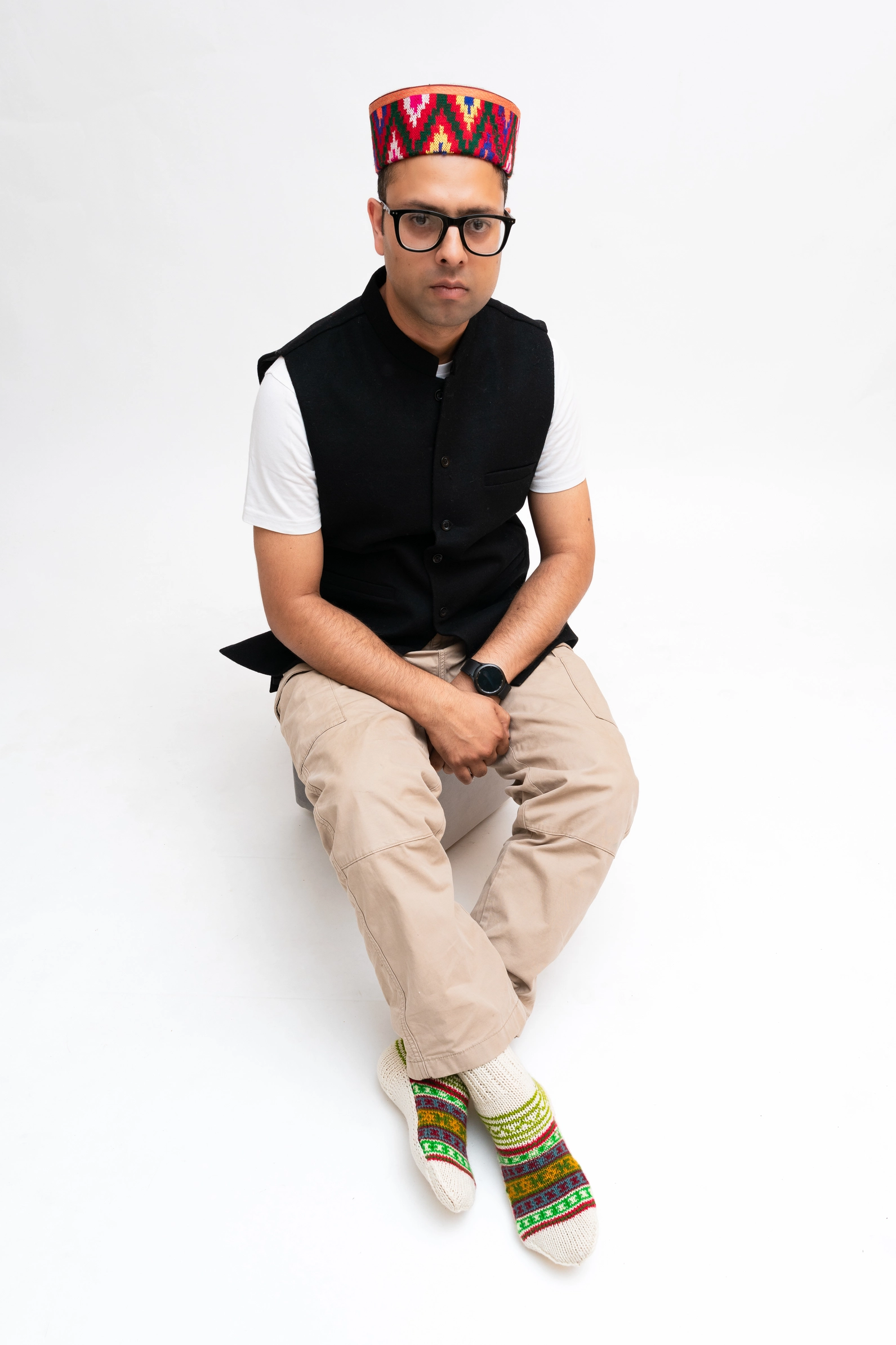 Merino Wool Multicoloured Socks (Free size) - Image 6