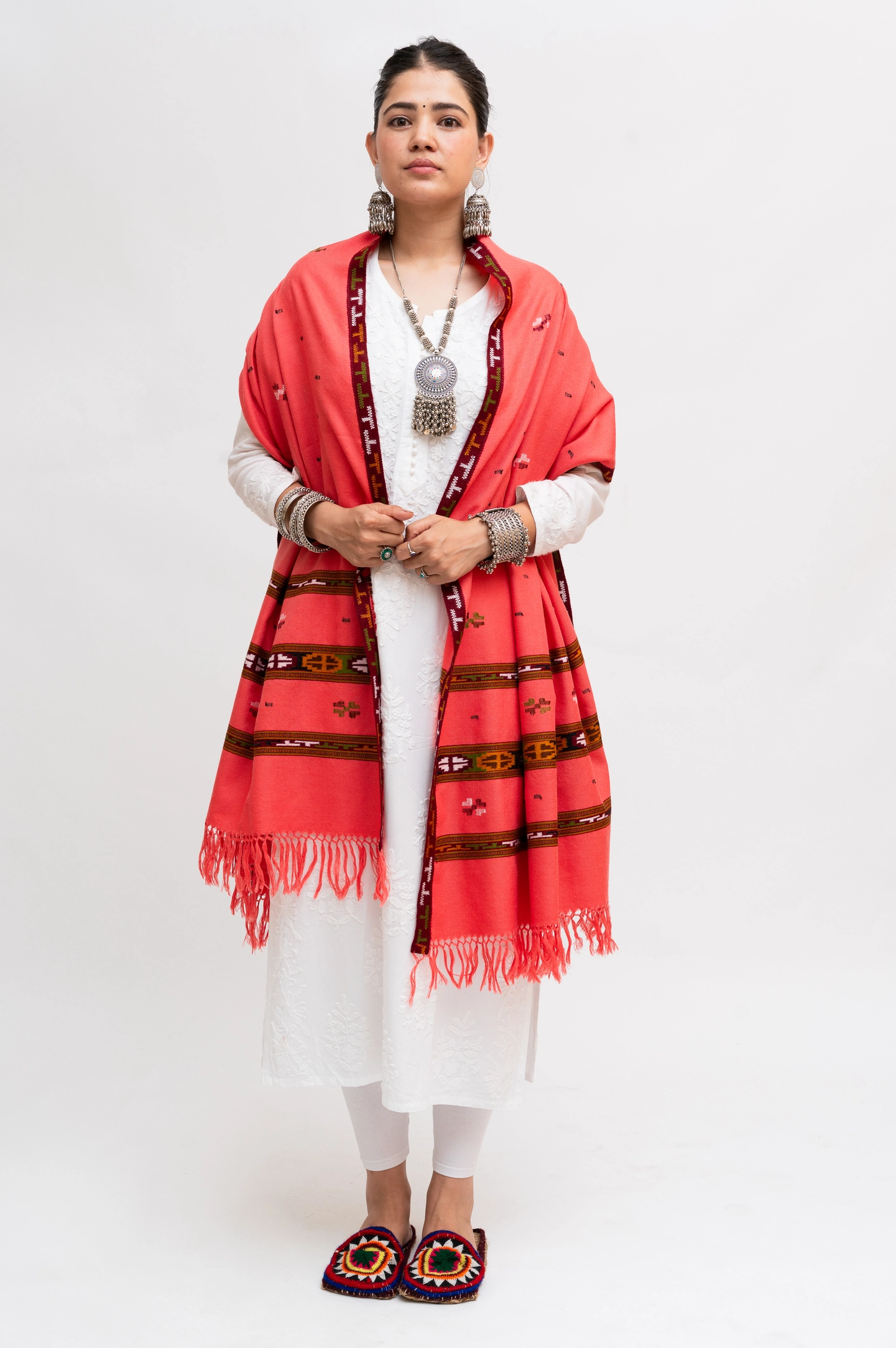 3 Patti Akhrot Tee Jaal Design Shawl - Image 2