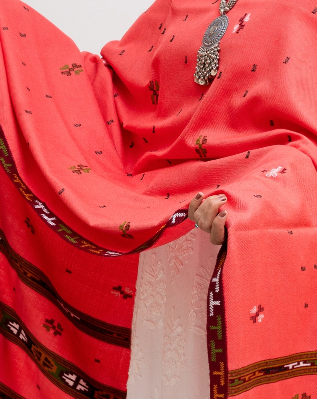 3 Patti Akhrot Tee Jaal Design Shawl - Image 4