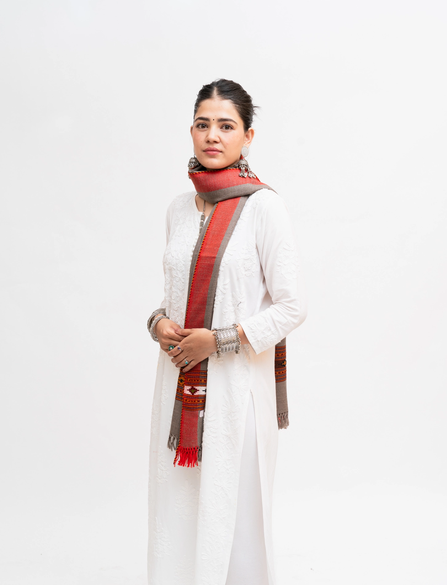 Single Patti Chasam Design Stole - Image 4