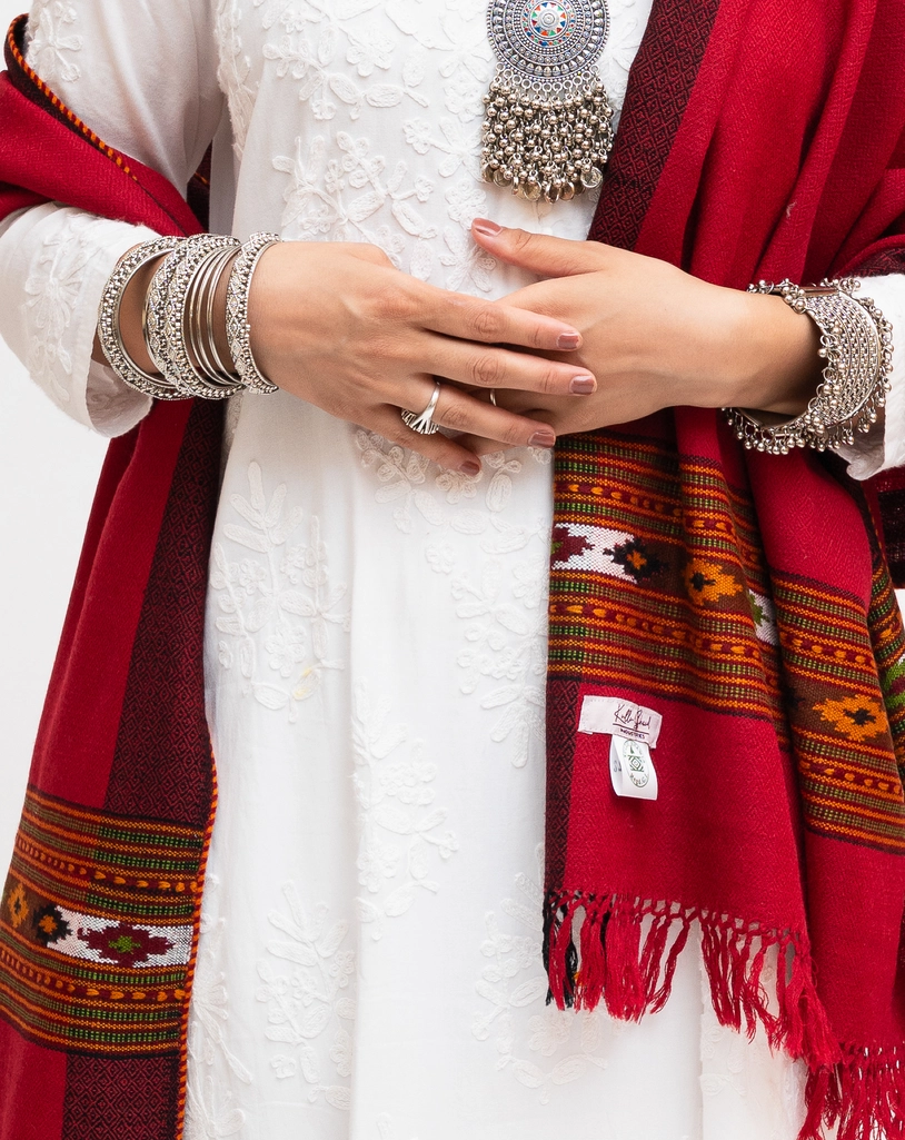 Single Patti Chasam Design Stole - Image 5