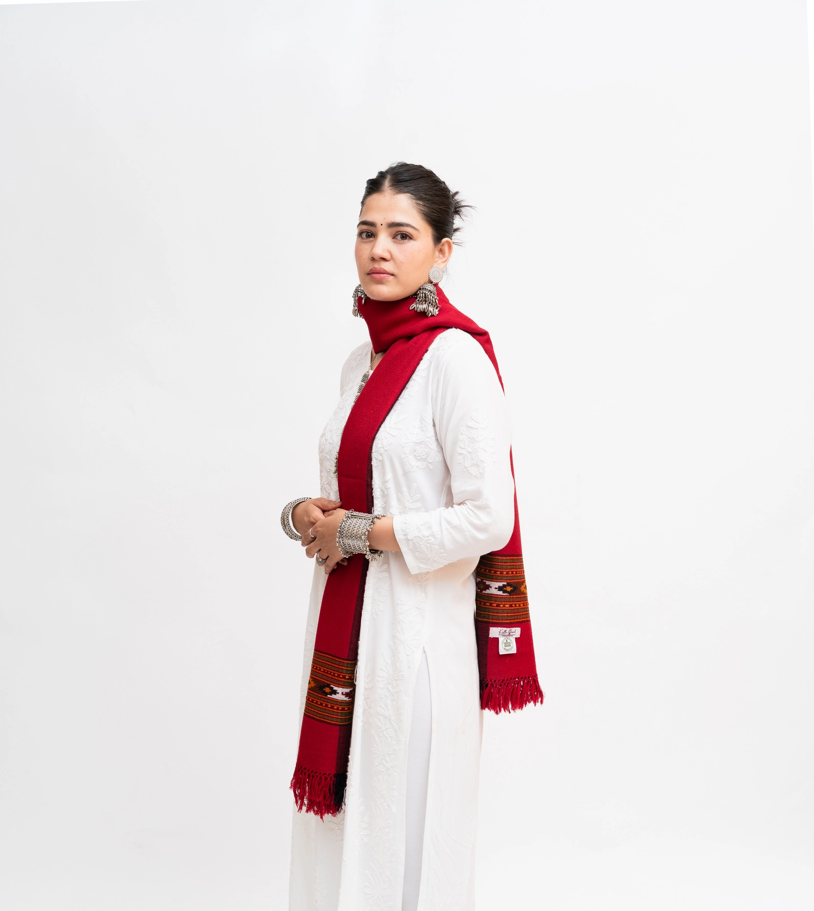 Single Patti Chasam Design Stole - Image 8