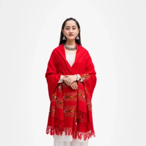 3-Patti Kingri Shawl With Dori On Side