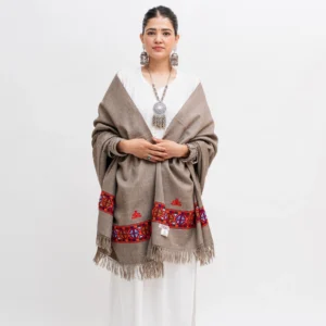 Single Palla Typical Kinnauri Design Shawl